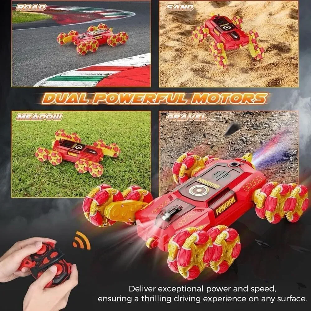 Brand New 8WD Gesture Sensing Kids RC Stunt Car – Spray, Lights & Sound